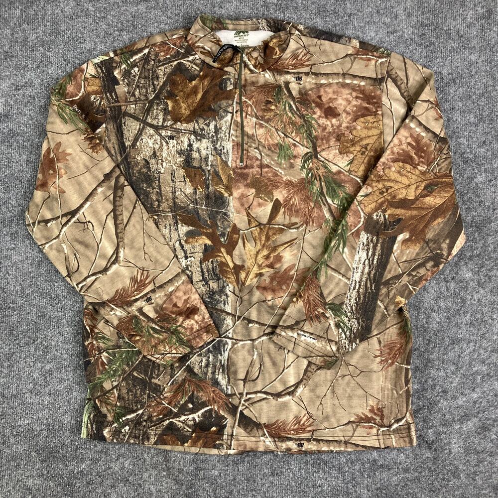 Medalist Pullover Mens Size L Camo Half Zip Hunting Shirt Outdoor Long Sleeve